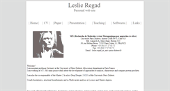 Desktop Screenshot of leslieregad.com